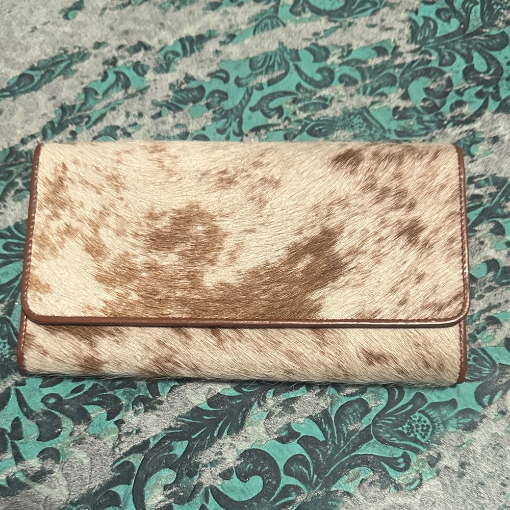 Cowhide Leather Clutch